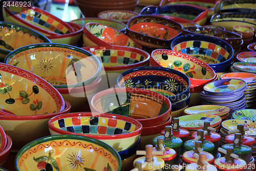Image of Pottery at a market