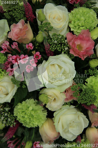 Image of Bridal flowers in white and pink