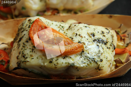Image of Fish fillet with tomato