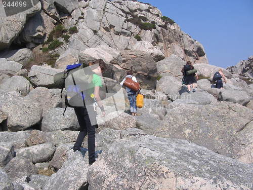 Image of climbing the mountain