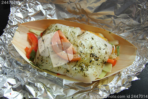 Image of Fish fillet with tomato