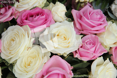 Image of Bridal bouquet in pink and white