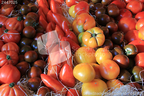 Image of Tomatoes at a Provencal market