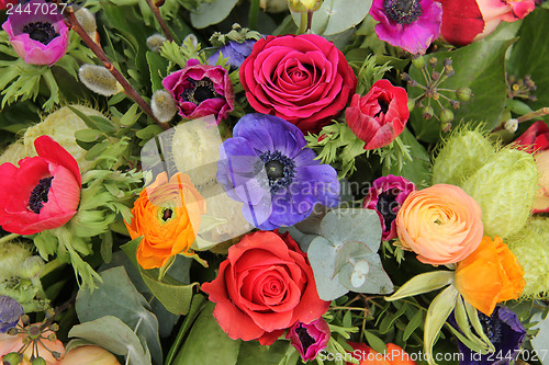 Image of Wildflower arrangement in bright colors