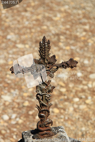 Image of Old cast iron cross ornament