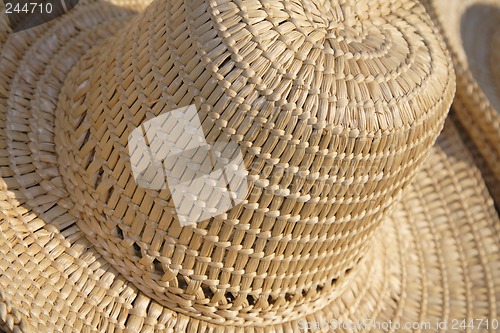 Image of Straws hat abstract