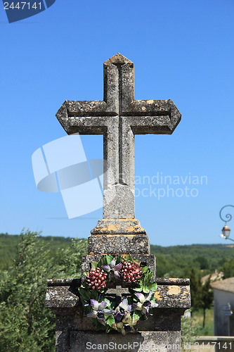 Image of Tombstone at a French cemetery