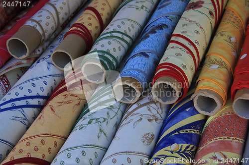 Image of Rolls of cotton, provencal patterns