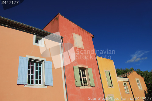 Image of Colored facades in Roussillion