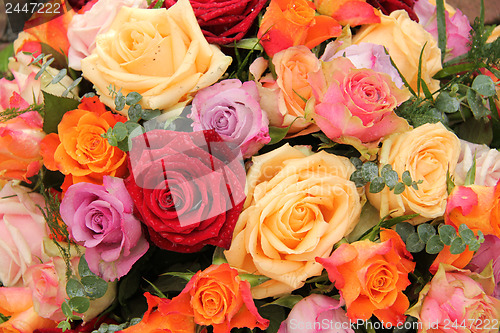 Image of Colorful rose bouquet