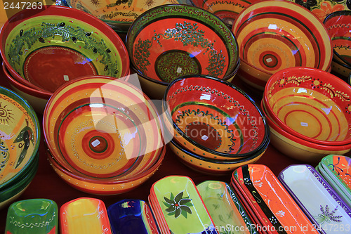 Image of Pottery at a market