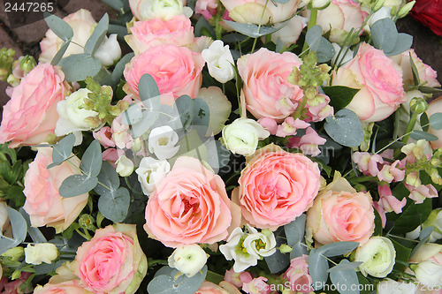 Image of Bridal arrangement in pink and white