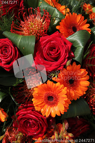 Image of Orange and red bouquet