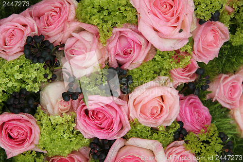 Image of pink flower arrangement
