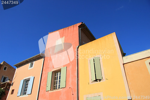Image of Colored facades in Roussillion