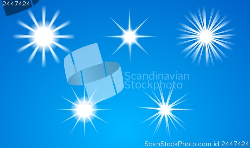 Image of Abstract vector sun design
