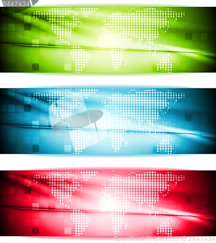 Image of Bright elegant hi-tech banners