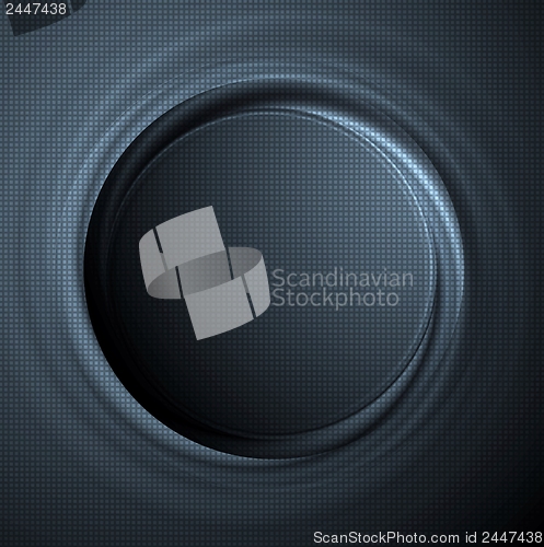 Image of Dark vector round shape