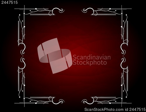 Image of Seamless background floral ornament red