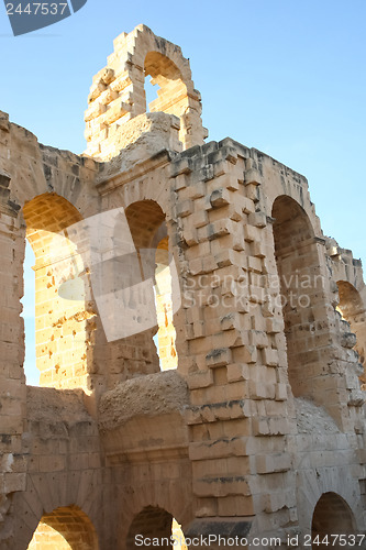 Image of El Djem, Amphitheatre arches