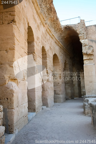 Image of 	El Djem, Amphitheater hallway