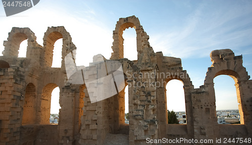 Image of 	El Djem Amphitheatre arches