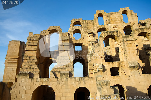 Image of El Djem Amphitheatre walls