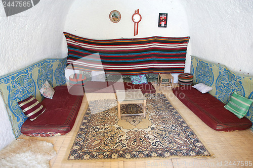 Image of Living room in original troglodyte home