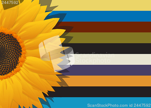 Image of Sunflower abstract card