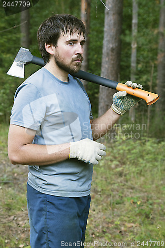 Image of Lumberman with an axe