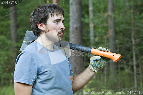 Image of Lumberman with an axe