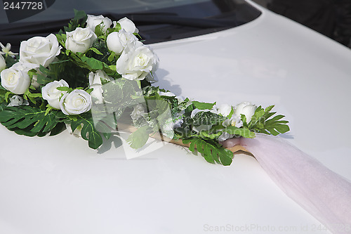 Image of Wedding car decoration