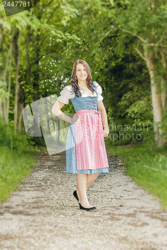 Image of woman in bavarian traditional dirndl