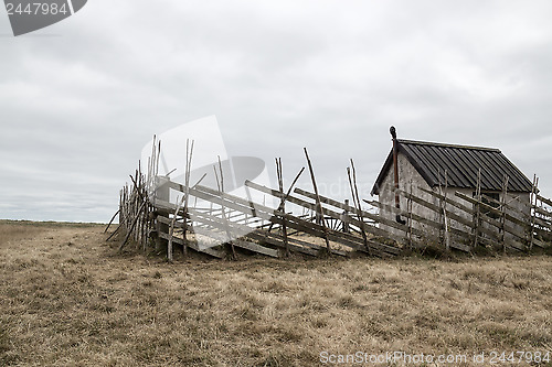 Image of Old farmhouse in the field