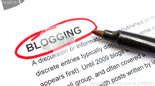 Image of Blogging Concept