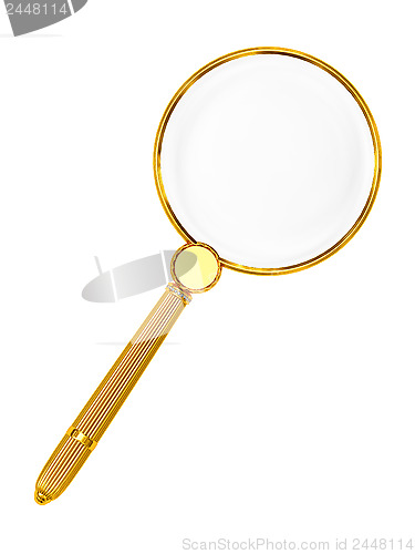 Image of Golden magnifying glass