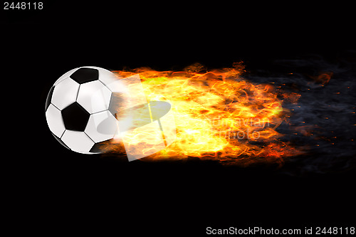 Image of Soccer ball in flames