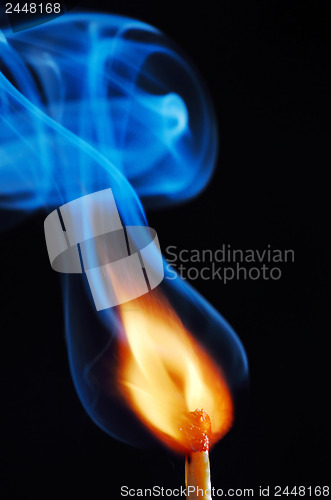 Image of Burning match