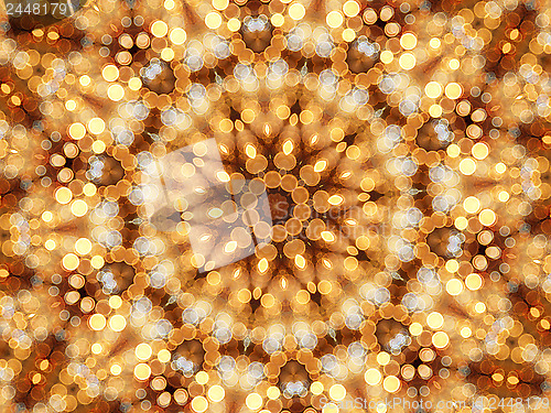 Image of Mosaic kaleidoscope of circular lights