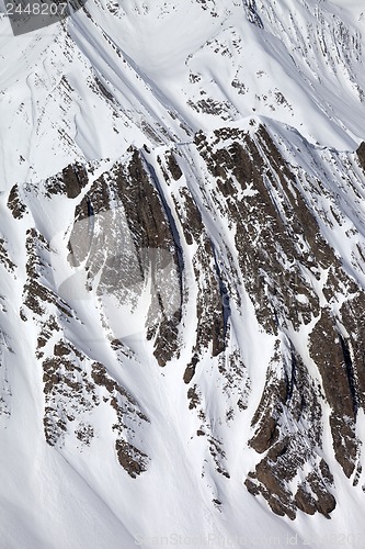 Image of Winter rocks in snow