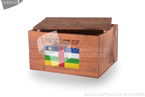 Image of Wooden crate isolated on a white background