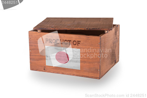 Image of Wooden crate isolated on a white background