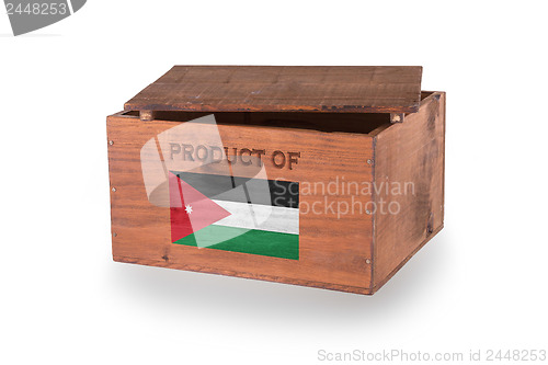 Image of Wooden crate isolated on a white background