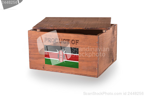 Image of Wooden crate isolated on a white background