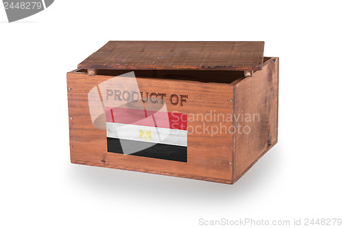 Image of Wooden crate isolated on a white background