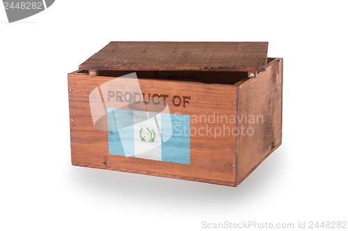 Image of Wooden crate isolated on a white background