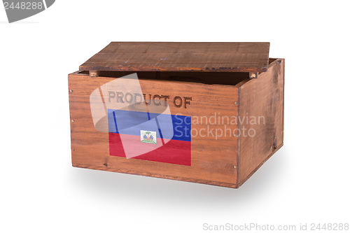 Image of Wooden crate isolated on a white background