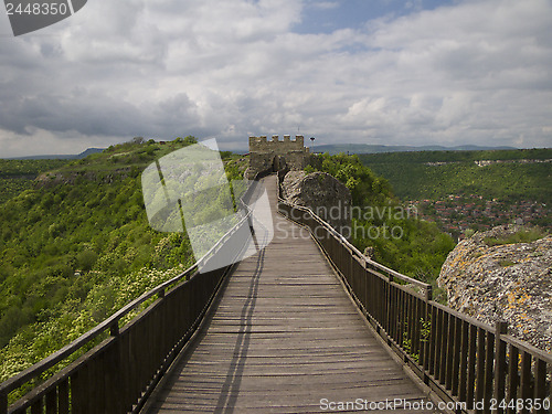 Image of Travel locations in Bulgaria, view to the town Provadia from fortress Ovech