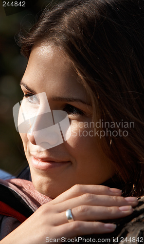 Image of Smiling brunette girl