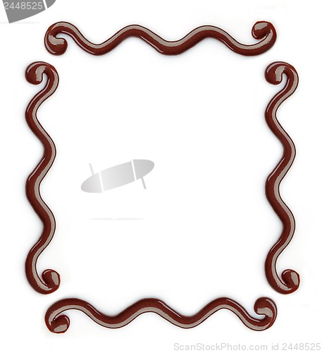 Image of chocolate decor frame